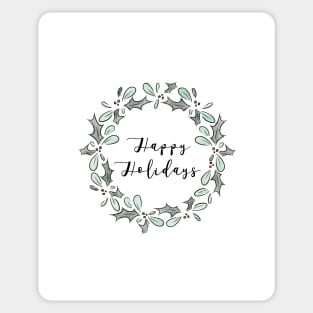 Happy Holidays Card Sticker